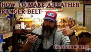 How to Make a Leather Ranger Belt