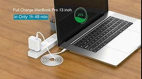 Charger for MacBook Air MacBook Pro 13 14 15 16 inch 2024 2023 2022 2021 2020, M1 M2 M3 Laptop 70W USB C Power Adapter, iPad, LED, 6.6FT USB-C Cable Charging as Fast as MagSafe 3, Original Quality