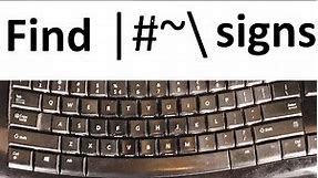 how to find Vertical Line sign (|) on the keyboard