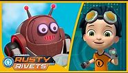 Rusty Makes Alien Robots 🛸| Rusty Rivets Full Episodes | Cartoons for Kids