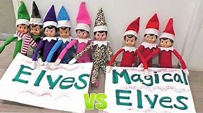 Elf on the Shelf FLYING Contest - Magical Elves vs Regular Elves | DavidsTV