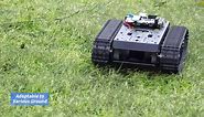 Robot Tracked Tank Car Chassis with Encoder DC Motor, Suspension Shock Absorption Chassis Car Full-Metal Robotic Moving Platform Track for Arduion RPi Microb Jetson Python DIY Maker Smart Robot Car