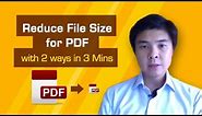Reduce File Size for PDF in less than 3 mins