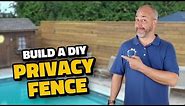 How to Build a Horizontal Fence DIY