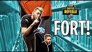 FORTNITE FORT IN THE LIBRARY!