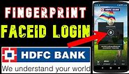 HDFC|| #Fingerprint(TOUCHID) & Faceid & Easy Pin Enable To Login In To HDFC Bank Mobile Application
