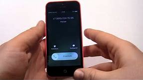 iPhone 5c incoming call
