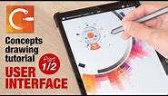 How to draw with Concepts app: User Interface (part 1/2)