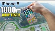 iPhone 8 DROP TEST 1,000 FEET HIGH! - EXTREME REVIEW - 4K