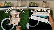 IPAD MINI 6 unboxing & accessories + customizing my home screen