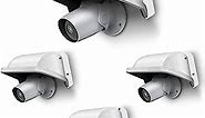 WEILAILIFE Security Camera Cover, Universal Outdoor Camera Cover, Sun Rain Shade Camera Cover Shield for Dome, Bullet, Stick Up Cameras, Weatherproof, ABS Plastic, White (4 Pack)