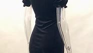 High Waist Slit Gothic Mini Dress
