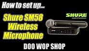 How to use a Shure SM58 wireless handheld mic