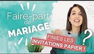 Faire-part mariage originaux: à faire soi-même, invitation video 💌 Meilleures idées !