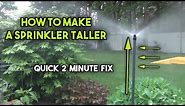 How to Raise a Sprinkler Head