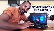 How to Install Windows10 on Hp Chromebook 11 G4 ( Replace ChromeOs )