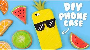 DIY 2 INGREDIENTS PHONE CASE!? - How to make a Pineapple Phone Case at Home