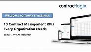 10 Contract Management KPIs Every Org. Needs