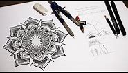 How to Draw a Powerful Mandala | Geometric Art Tutorial