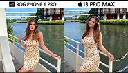 ASUS Rog Phone 6 Pro vs iPhone 13 Pro Max Camera Test