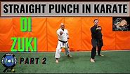 Basic karate punch step by step part 2