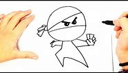 How to draw a Ninja Step by Step | Ninja Drawing Lesson