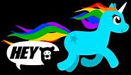 Hey Bear Sensory - Unicorns and Rainbows - Colourful Video with Fun Music!