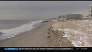 Winter Storm Washes Away Sand At Rockaway Beach