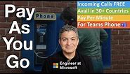 LEAST EXPENSIVE Microsoft Teams Phone Calling Plan | Pay As You Go (PAYG)