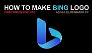 HOW TO MAKE BING LOGO IN ADOBE ILLUSTRATOR CC || STEP BY STEP || IT WORLD COMPUTER EDUCATION