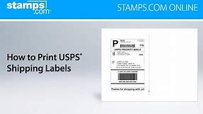 Stamps.com Online - How to Print USPS Shipping Labels