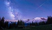 Mount Rainier and the Milky Way