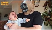 Funny Babies Scared Of Mask - Baby Fails Compilation