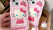 Cartoon Silicone Case for iPhone 7/8/SE 2020 2022 Case,Cute Funny Kawaii Kitty Cat Animal Character Phone Case 3D Cover Phone Case for Kids Girls and Womens