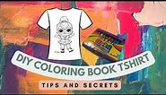 DIY: HOW TO MAKE A COLORING BOOK T-SHIRT WITH YOUR CRICUT