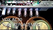 How to Change and Replace Power Tubes - VOX AC30 Amp Repair EL84 Tube Replacement