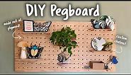 DIY Custom Plywood Pegboard (step by step tutorial)