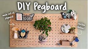 DIY Custom Plywood Pegboard (step by step tutorial)