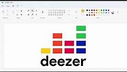 How to draw the Deezer logo using MS Paint | How to draw on your computer