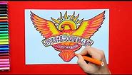 How to draw Sunrisers Hyderabad Logo (IPL Team)
