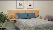 Build a Modern Floating Headboard From One Sheet of Plywood