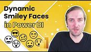 Adding Dynamic Smiley Faces to Power BI 😃 How to add Emojis with the HTML VizCreator visual