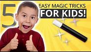 Learn Five Easy Magic Tricks for Kids - Vanish, Money, Levitation and More #easymagictricksforkids
