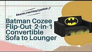 Fun & Functional: Batman Cozee Flip-Out Sofa for Kids by Delta Children