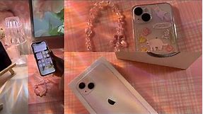 ˚ʚ♡ɞ˚ iphone 13 (pink) | unboxing, customize, organize, phone case + charm, camera test ₊˚⊹♡