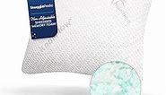 Snuggle-Pedic Shredded Memory Foam Pillow - The Original Cool Pillows for Side, Stomach & Back Sleepers - Sleep Support That Keeps Shape - College Dorm Room Essentials for Girls and Guys - Standard