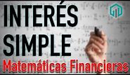 INTERÉS SIMPLE | Conceptos básicos | Matemáticas Financieras | Contador Contado