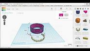 Design and personalize a Bracelet for 3D Printing with Tinkercad
