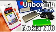 Nokia 500 Unboxing 4K with all original accessories RM-750 review