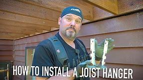 How To Properly Install Joist Hangers || Dr Decks